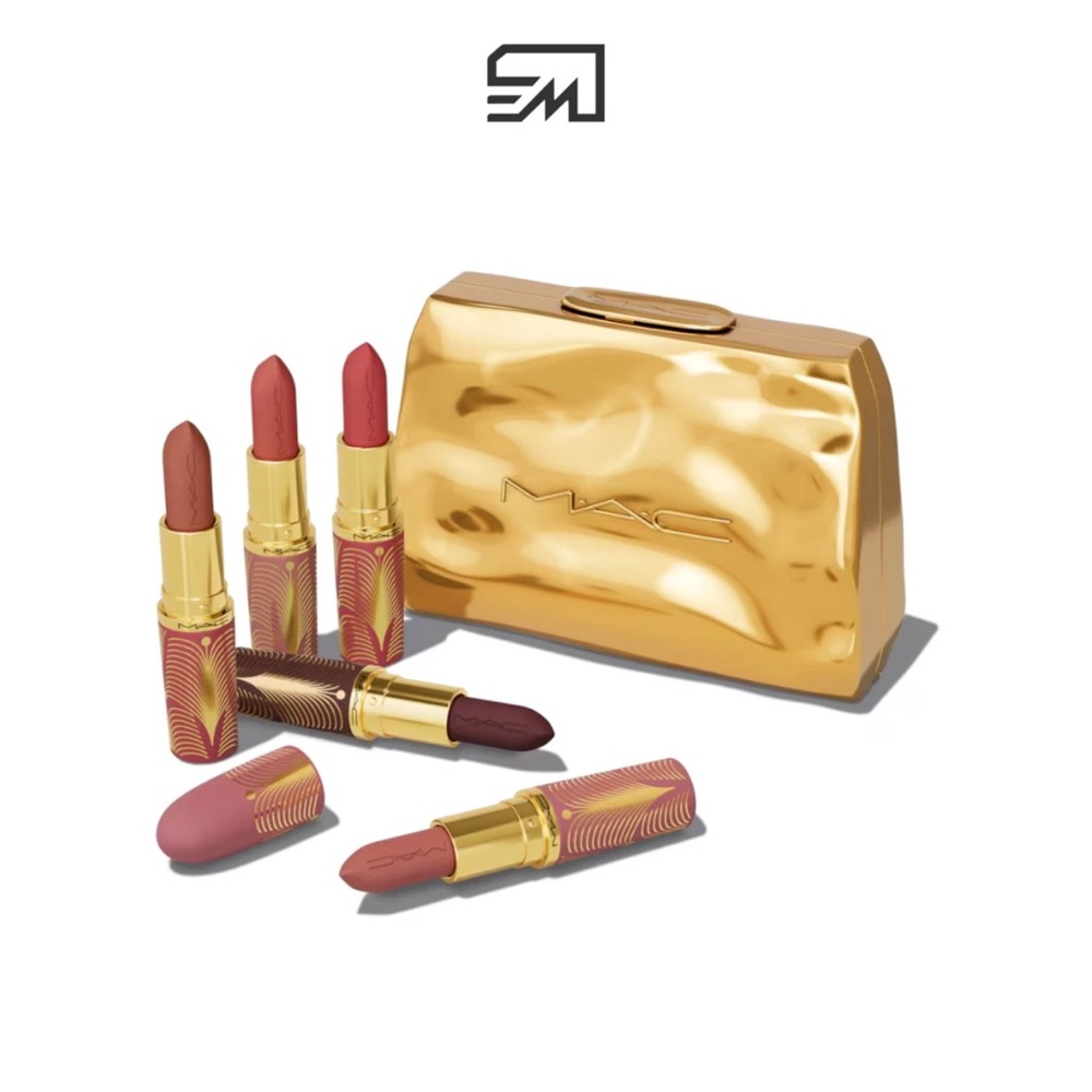 NWT MAC 5 Pc Gold Standard MATTE LIPSTICK